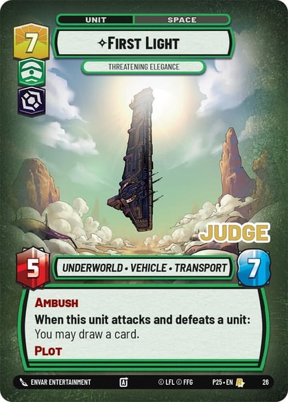 First Light - Threatening Elegance, Judge Promos 26