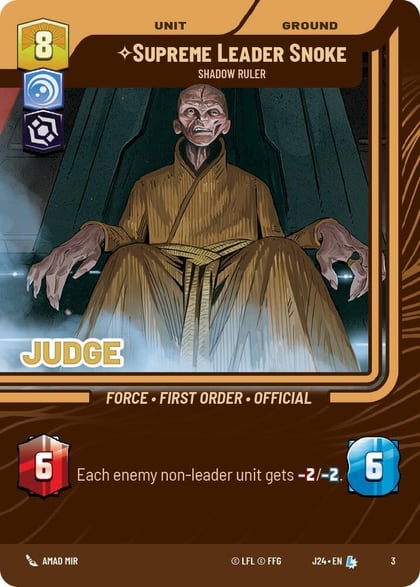 Supreme Leader Snoke - Shadow Ruler, Judge Promos 3