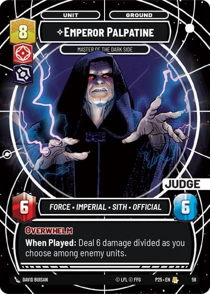 Emperor Palpatine - Master of the Dark Side, Judge Promos 58