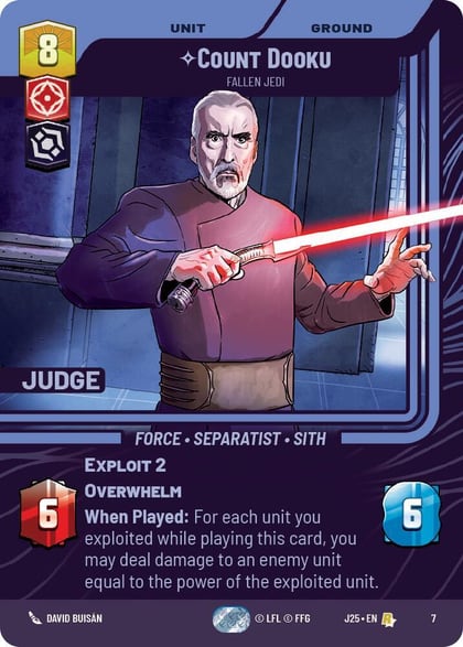 Count Dooku - Fallen Jedi, Judge Promos 7