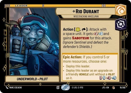 Rio Durant - Wisecracking Wheelman, Jump to Lightspeed 015/262
