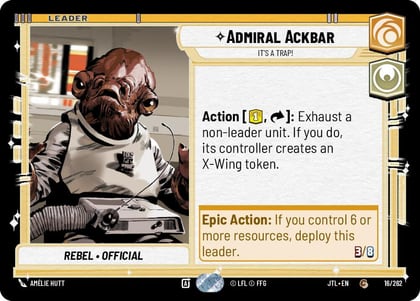 Admiral Ackbar - It's A Trap!, Jump to Lightspeed 016/262