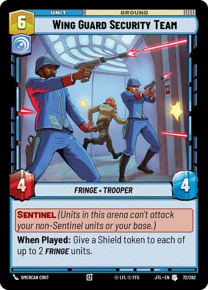 Wing Guard Security Team, Jump to Lightspeed 072/262