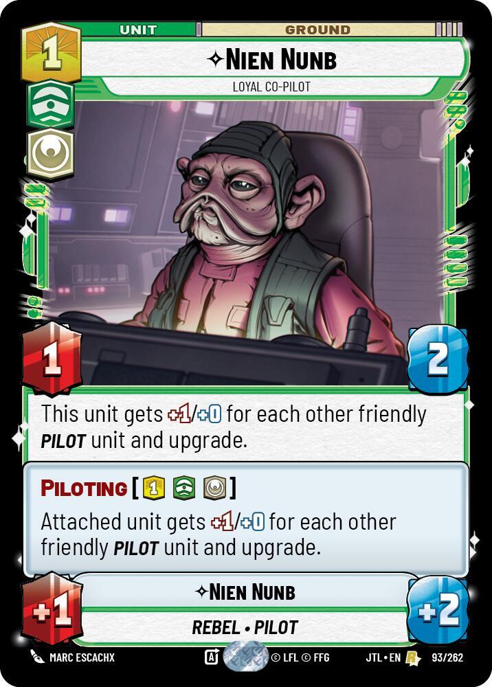 Nien Nunb - Loyal Co-Pilot, Jump to Lightspeed 093/262