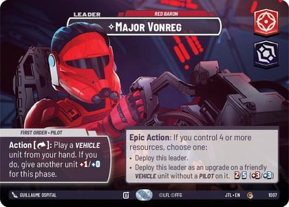 Major Vonreg - Red Baron (Showcase), Jump to Lightspeed 1007
