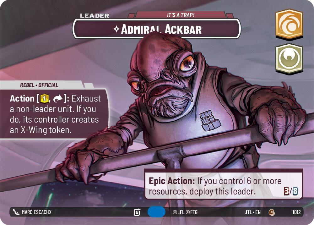 Admiral Ackbar - It's A Trap! (Showcase), Jump to Lightspeed 1012