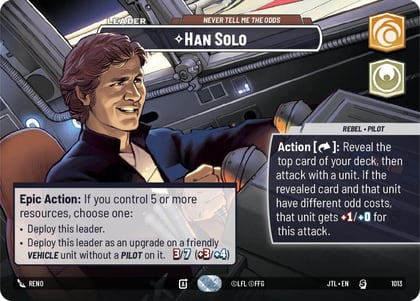 Han Solo - Never Tell Me the Odds (Showcase), Jump to Lightspeed 1013