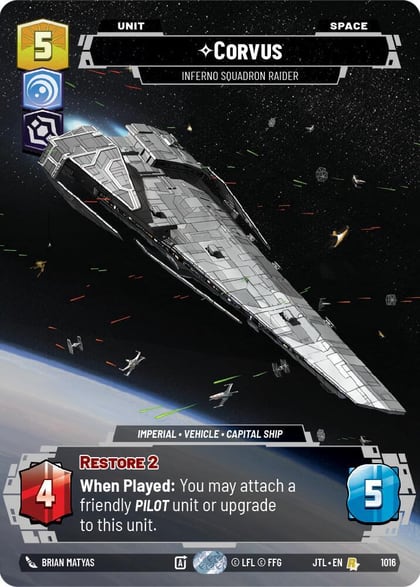 Corvus - Inferno Squadron Raider (Prestige), Jump to Lightspeed 1016
