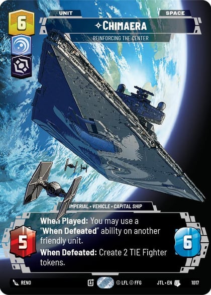 Chimaera - Reinforcing the Center (Prestige), Jump to Lightspeed 1017