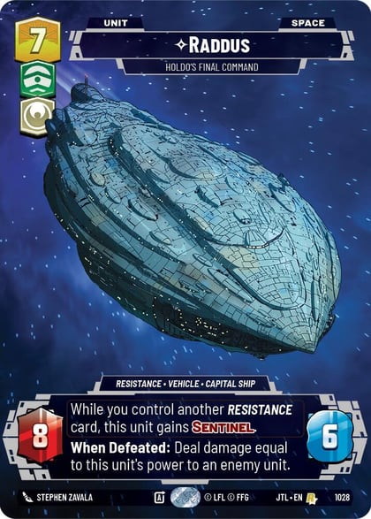 Raddus - Holdo's Final Command (Prestige), Jump to Lightspeed 1028