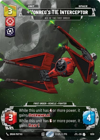 Vonreg's TIE Interceptor - Ace of the First Order (Prestige), Jump to Lightspeed 1030