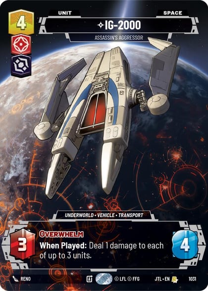 IG-2000 - Assassin's Aggressor (Prestige), Jump to Lightspeed 1031