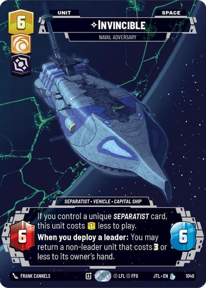 Invincible - Naval Adversary (Prestige), Jump to Lightspeed 1040