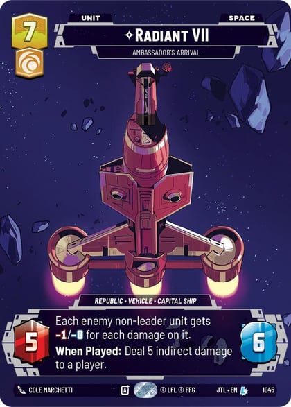 Radiant VII - Ambassadors' Arrival (Prestige), Jump to Lightspeed 1045