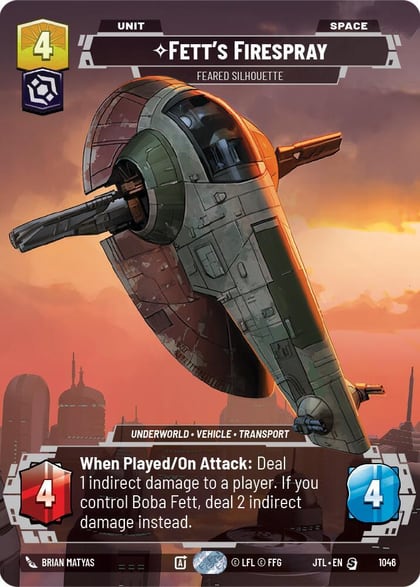 Fett's Firespray - Feared Silhouette (Prestige), Jump to Lightspeed 1046