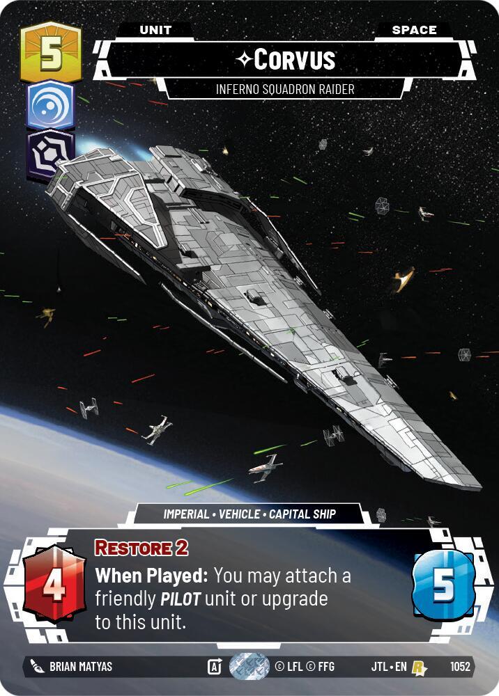 Corvus - Inferno Squadron Raider (Prestige Foil), Jump to Lightspeed 1052