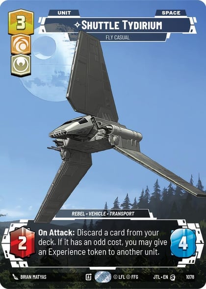 Shuttle Tydirium - Fly Casual (Prestige Foil), Jump to Lightspeed 1078