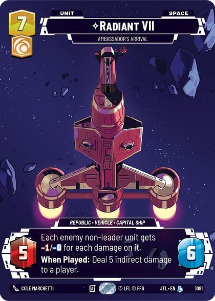 Radiant VII - Ambassadors' Arrival (Prestige Foil), Jump to Lightspeed 1081