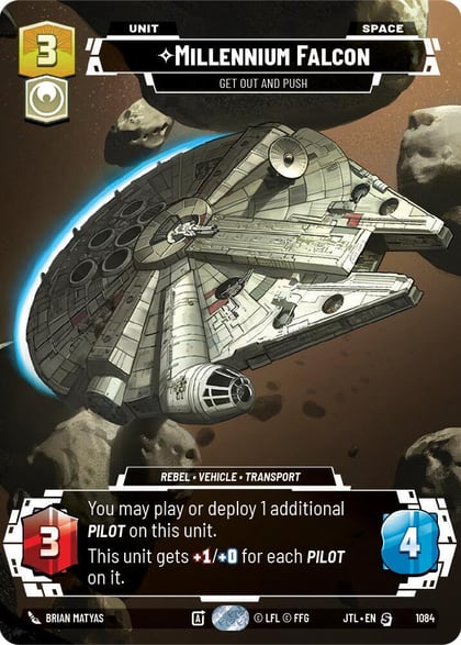 Millennium Falcon - Get Out And Push (Prestige Foil), Jump to Lightspeed 1084