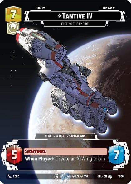 Tantive IV - Fleeing the Empire (Prestige Foil), Jump to Lightspeed 1086