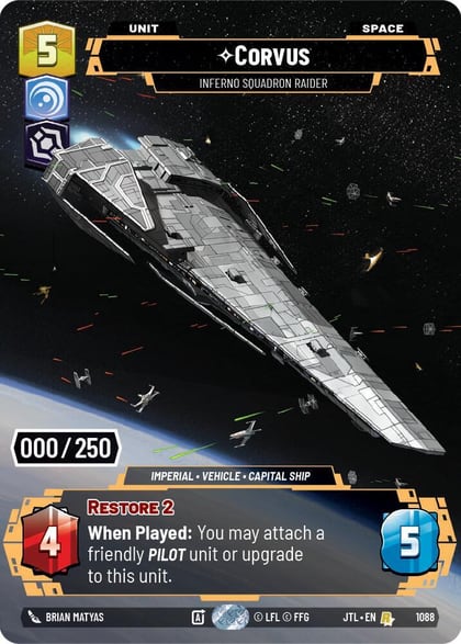 Corvus - Inferno Squadron Raider (Serialized), Jump to Lightspeed 1088