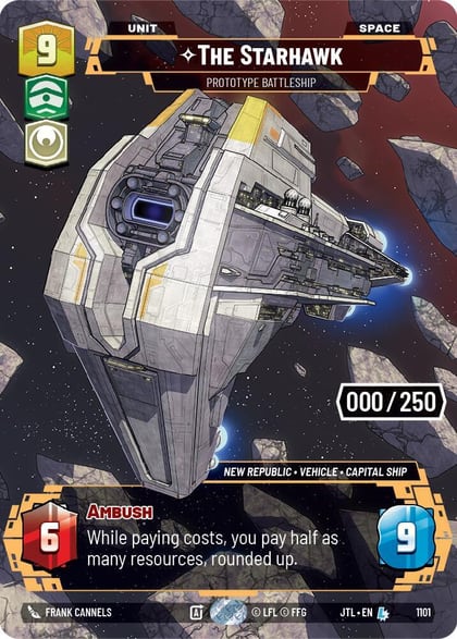 The Starhawk - Prototype Battleship (Serialized), Jump to Lightspeed 1101