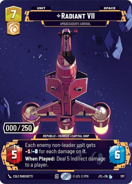 Radiant VII - Ambassadors' Arrival (Serialized), Jump to Lightspeed 1117