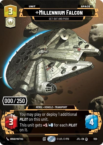 Millennium Falcon - Get Out And Push (Serialized), Jump to Lightspeed 1120