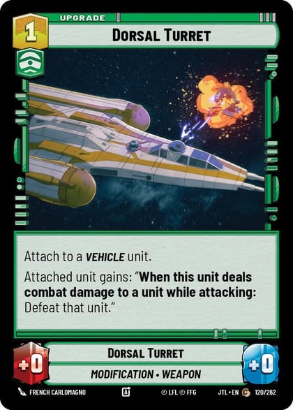 Dorsal Turret, Jump to Lightspeed 120/262