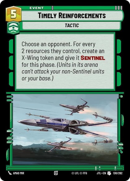 Timely Reinforcements, Jump to Lightspeed 130/262