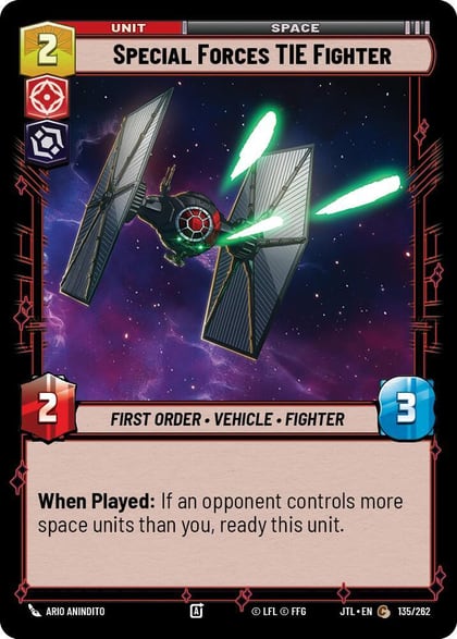 Special Forces TIE Fighter, Jump to Lightspeed 135/262