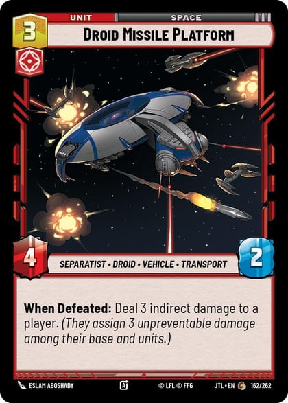 Droid Missile Platform, Jump to Lightspeed 162/262