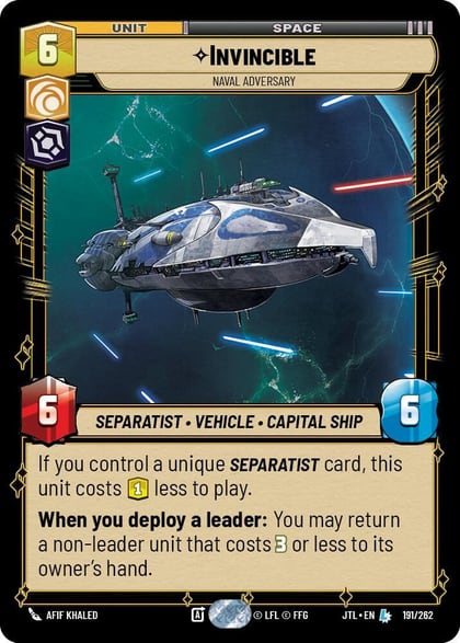 Invincible - Naval Adversary, Jump to Lightspeed 191/262