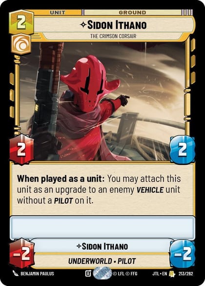Sidon Ithano - The Crimson Corsair, Jump to Lightspeed 213/262