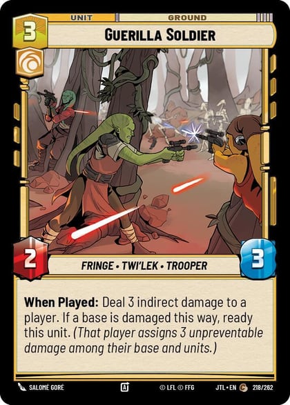 Guerilla Soldier, Jump to Lightspeed 218/262