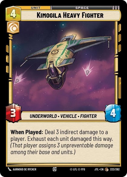 Kimogila Heavy Fighter, Jump to Lightspeed 222/262