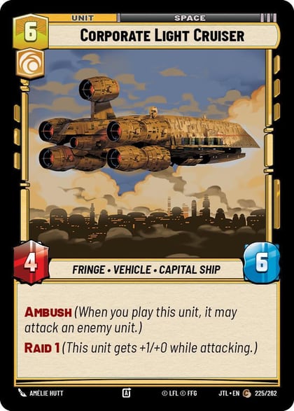Corporate Light Cruiser, Jump to Lightspeed 225/262