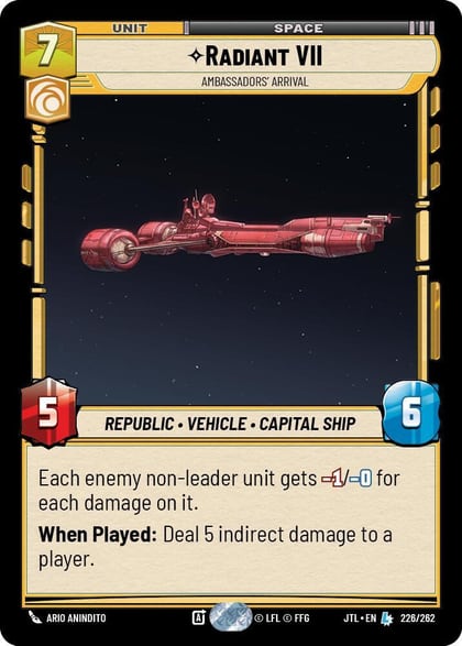 Radiant VII - Ambassadors' Arrival, Jump to Lightspeed 226/262