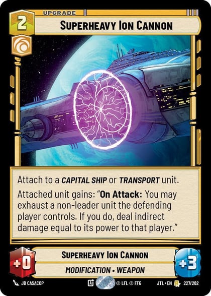 Superheavy Ion Cannon, Jump to Lightspeed 227/262