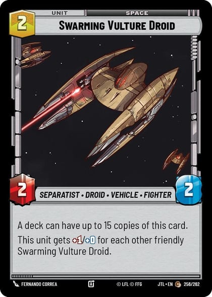 Swarming Vulture Droid, Jump to Lightspeed 256/262
