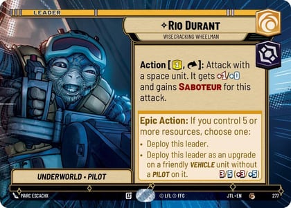 Rio Durant - Wisecrack Wheelman (Hyperspace), Jump to Lightspeed 277