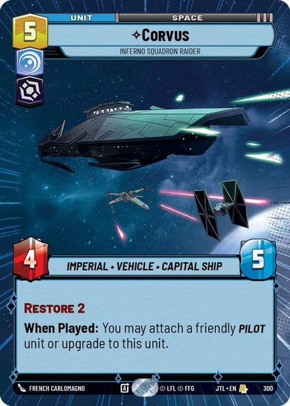 Corvus - Inferno Squadron Raider (Hyperspace), Jump to Lightspeed 300