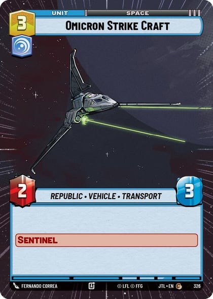 Omicron Strike Craft (Hyperspace), Jump to Lightspeed 326