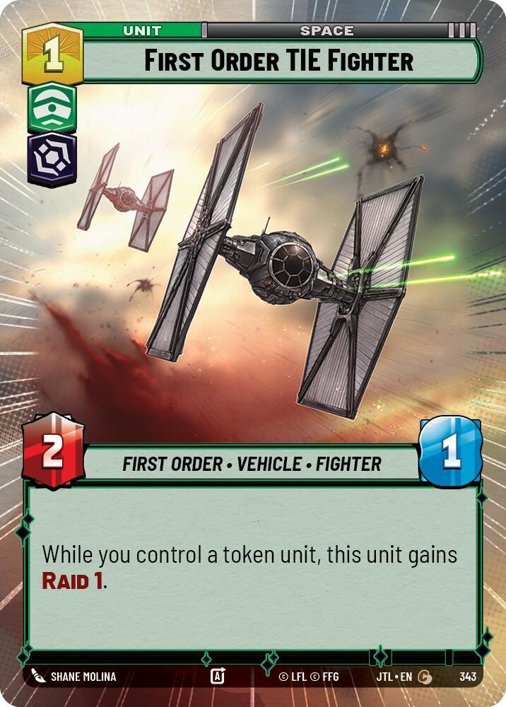 First Order TIE Fighter (Hyperspace), Jump to Lightspeed 343