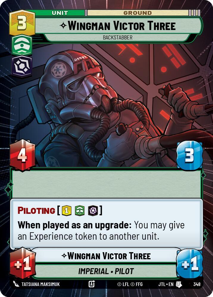 Wingman Victor Three - Backstabber (Hyperspace), Jump to Lightspeed 348