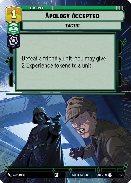 Apology Accepted (Hyperspace), Jump to Lightspeed 353