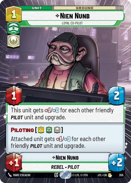 Nien Nunb - Loyal Co-Pilot (Hyperspace), Jump to Lightspeed 355
