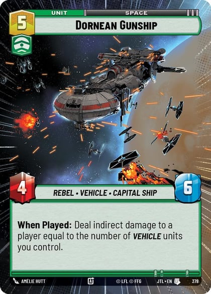Dornean Gunship (Hyperspace), Jump to Lightspeed 378