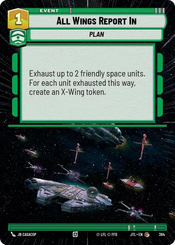 All Wings Report In (Hyperspace), Jump to Lightspeed 384