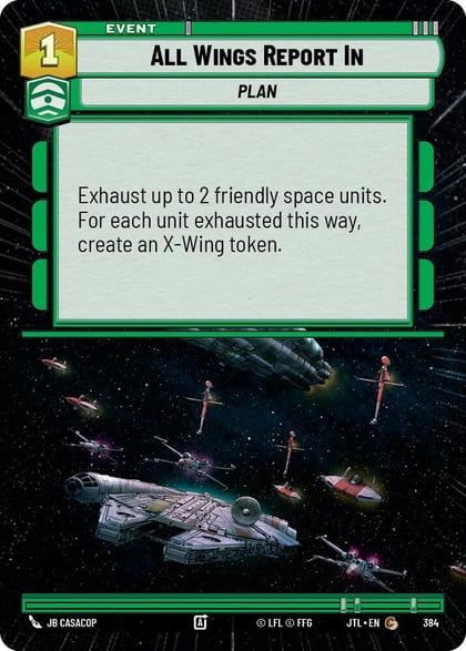 All Wings Report In (Hyperspace), Jump to Lightspeed 384